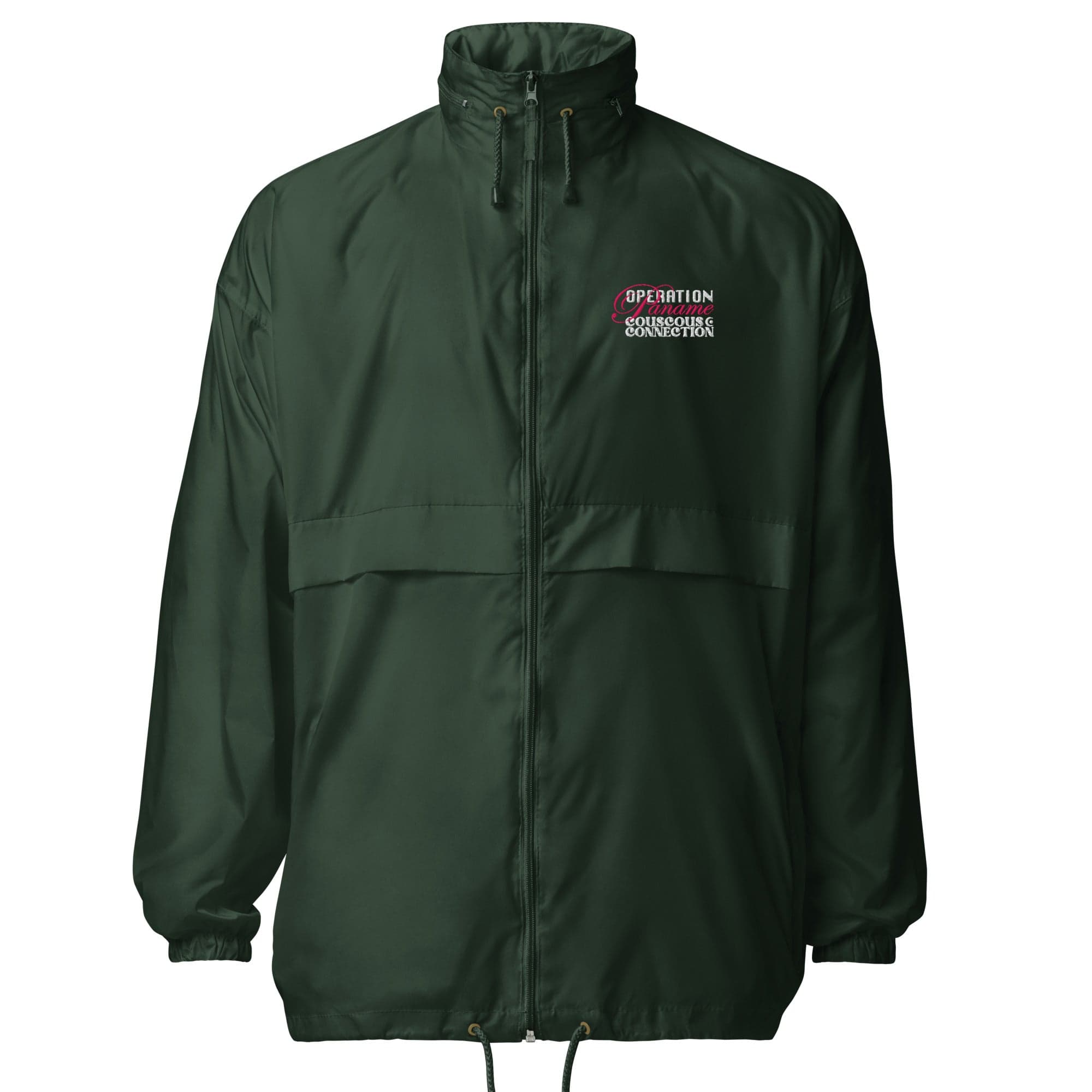 Operation Paname Windbreaker — forest-green front