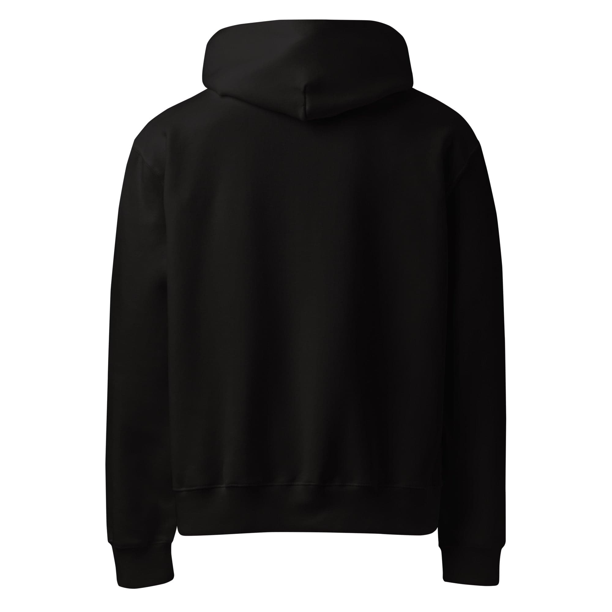 Oversized Heavyweight Hoodie — black back