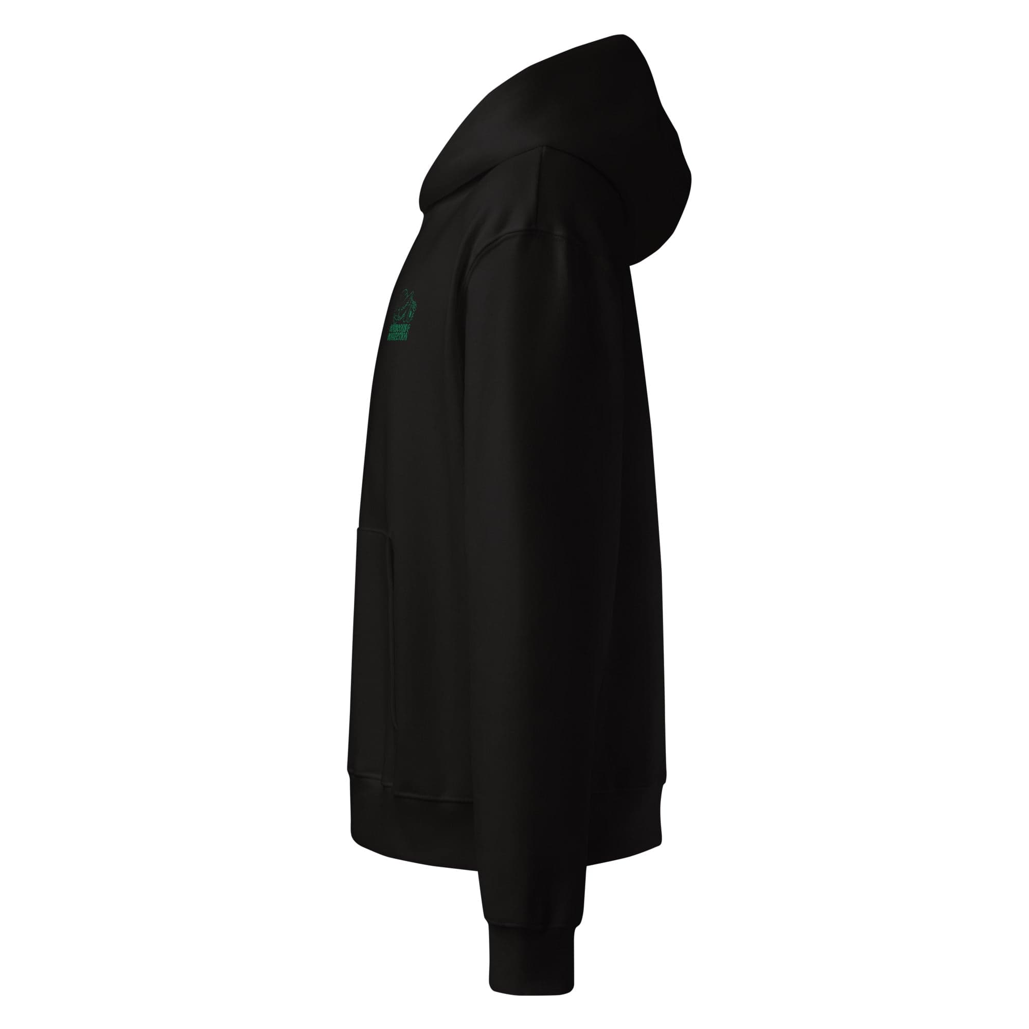 Oversized Heavyweight Hoodie — black left