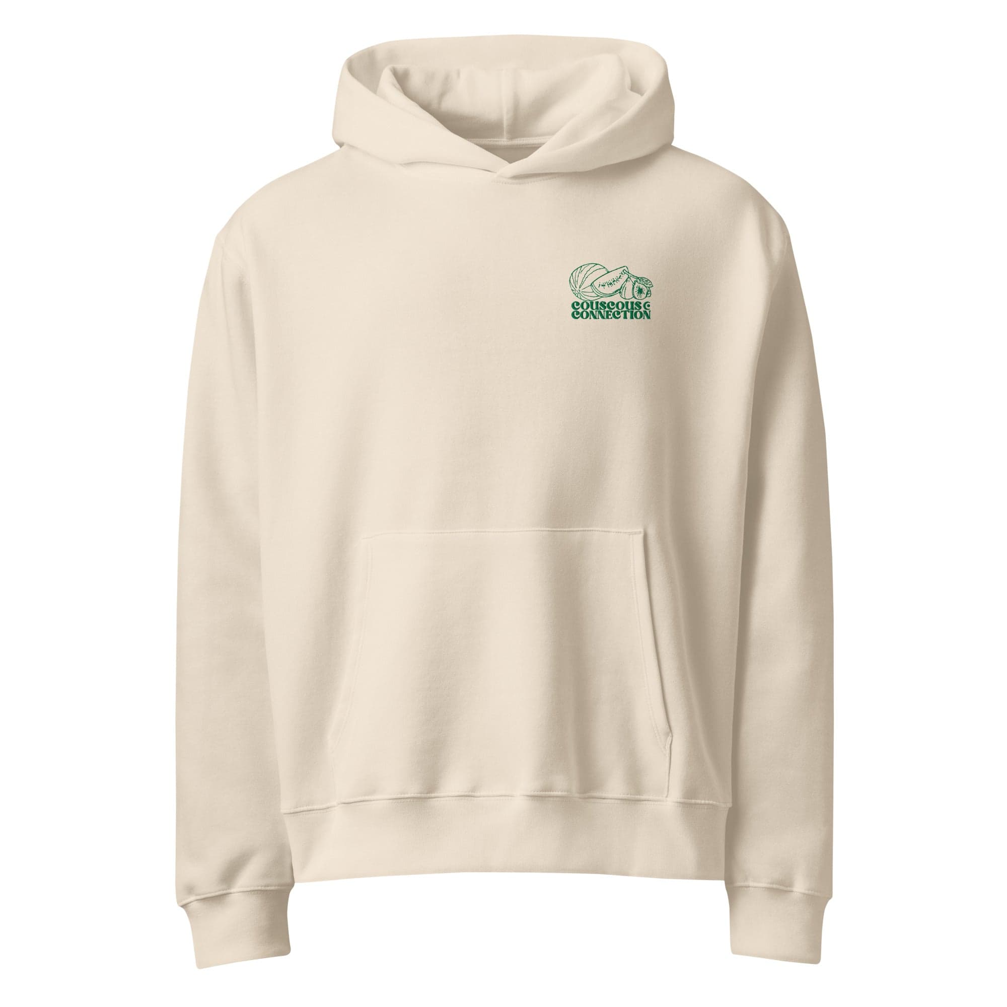 Oversized Heavyweight Hoodie — dust front