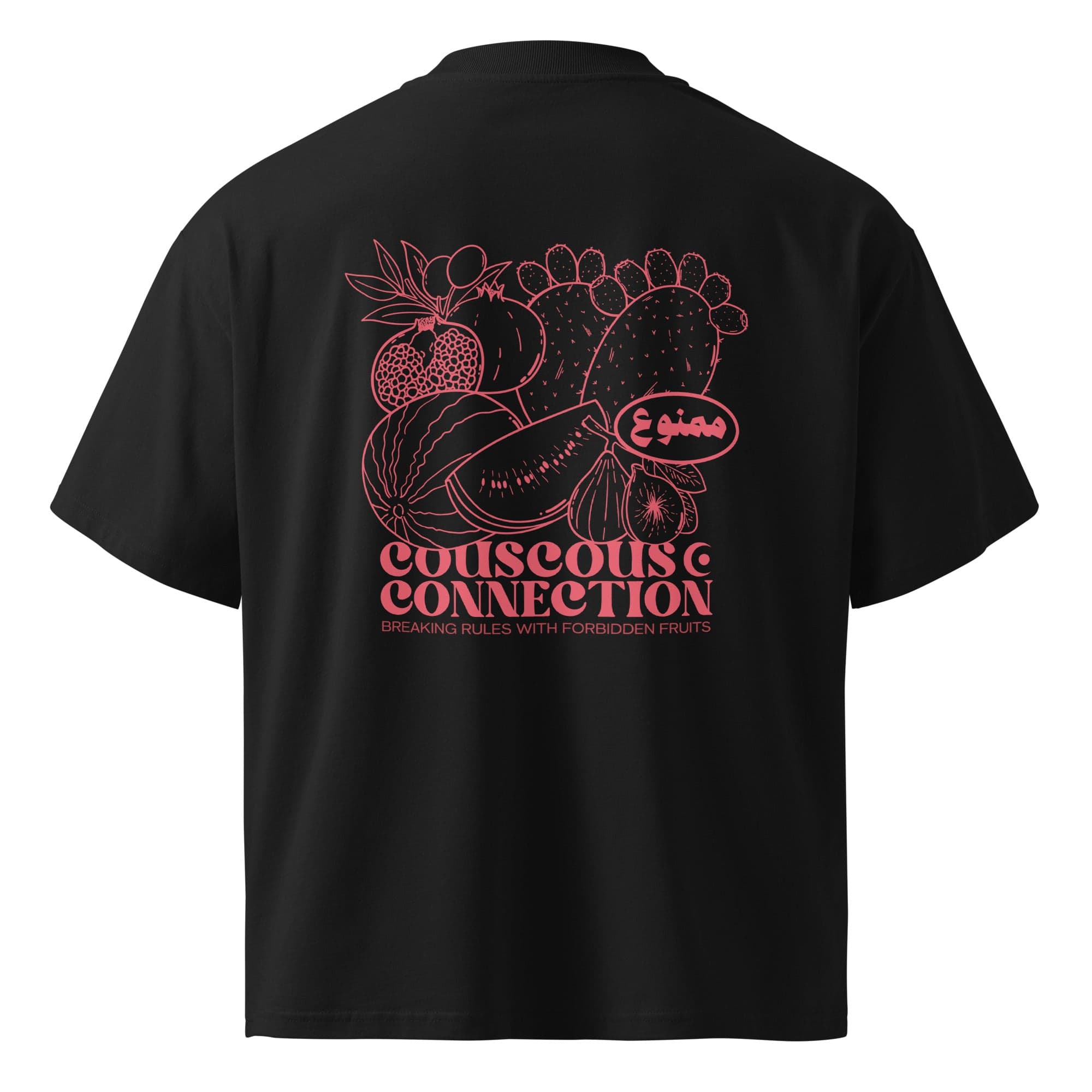 Forbidden Oversized Tshirt — black back