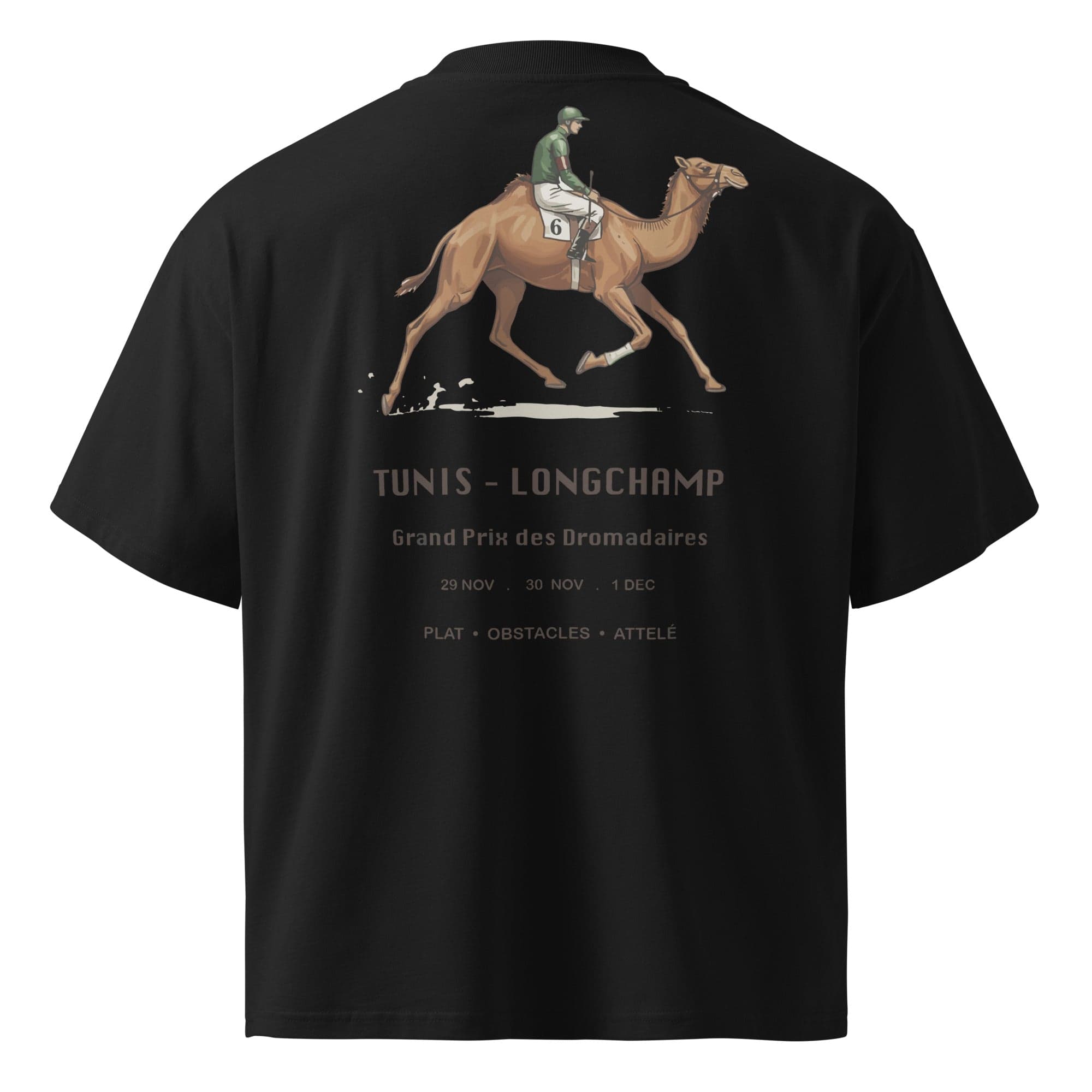 Vintage Race Oversized Tshirt — black back