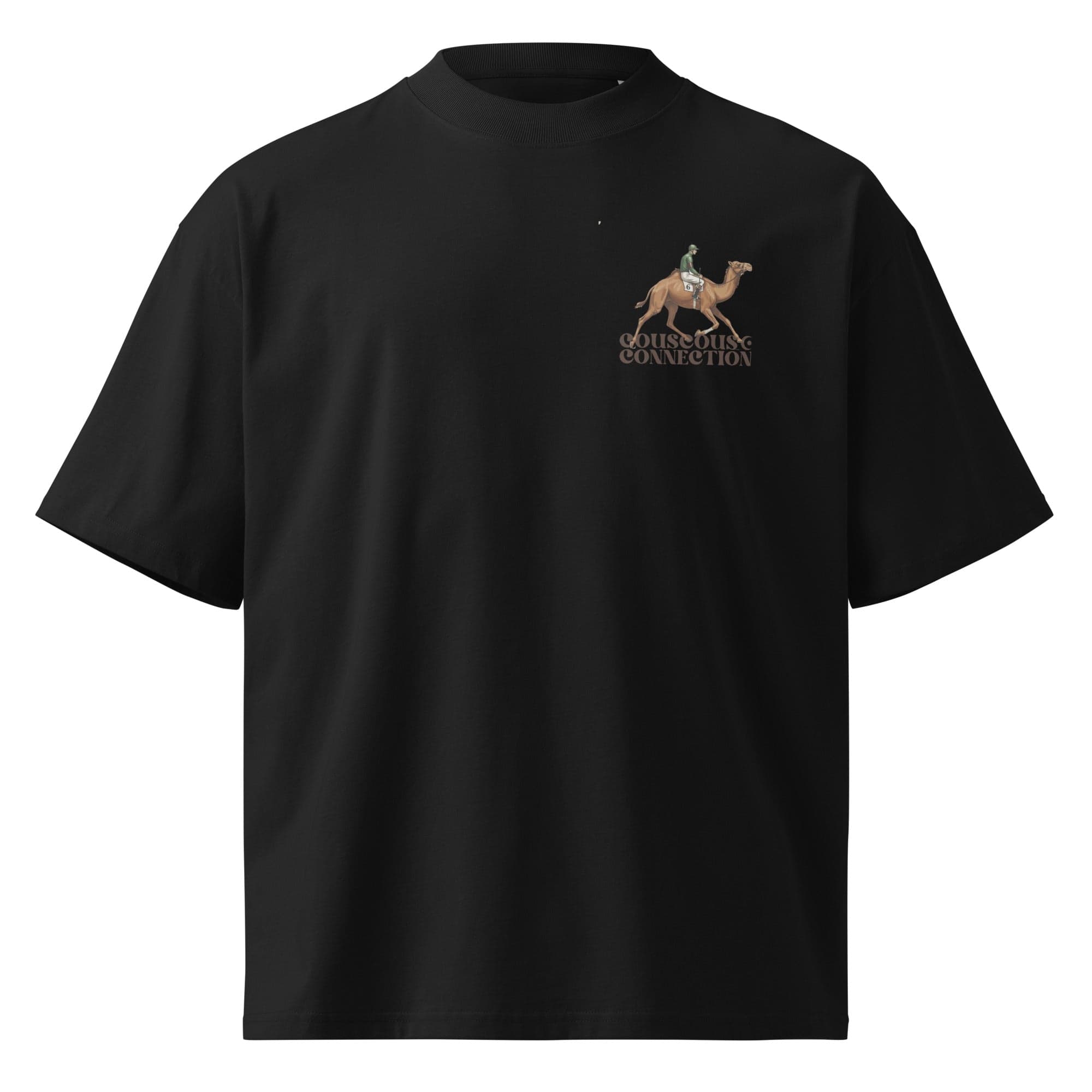 Vintage Race Oversized Tshirt — black front